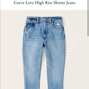 Abercrombie and Fitch curve love skinny high rise